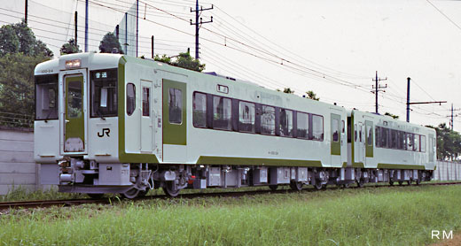 A diesel train KIHA-100 type for local lines of JR East. 1990 production.