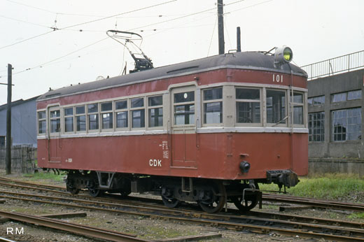 Train DEHA101 of Choushi electric railroad. A 1939 debut.