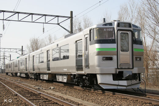 735 series trains of Hokkaido Railway. A 2010 debut.