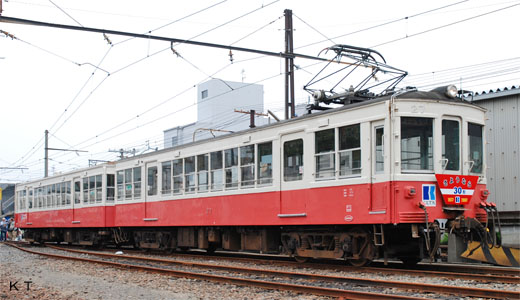 30 types of trains of THE TAKAMATSU-KOTOHIRA ELECTRIC RAILROAD