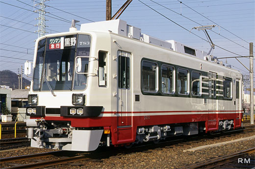 A Light Rail Vehicle of Nagoya Railroad, 780 type. A 1997 debut.