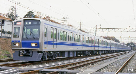 6050 commuter train series of Seibu Railway of Tokyo. 1996 production.