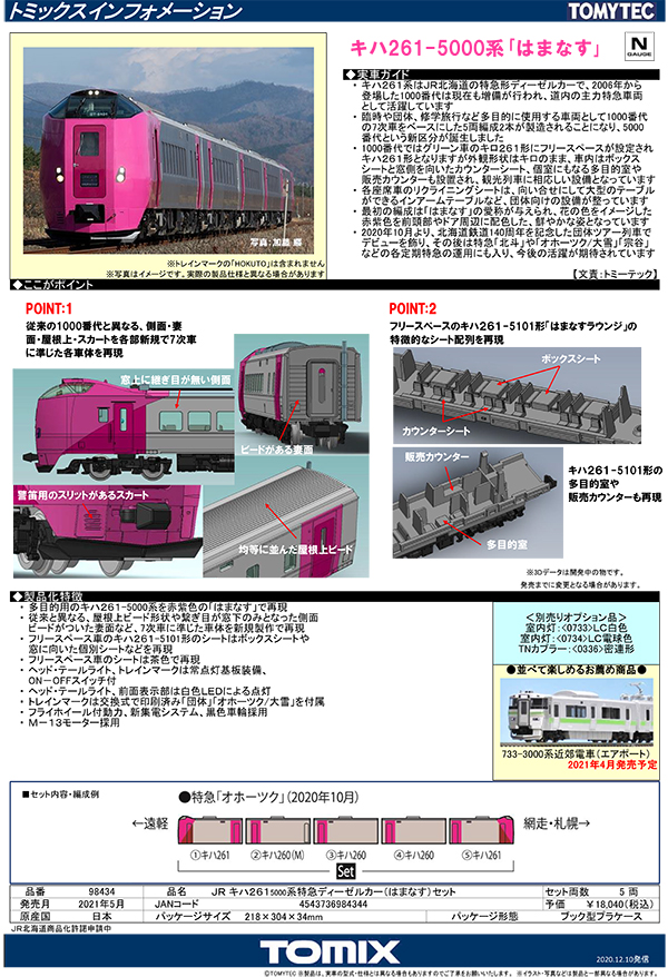 TOMIX 2021年3・5月発売 Nゲージ予定品 | 鉄道ホビダス