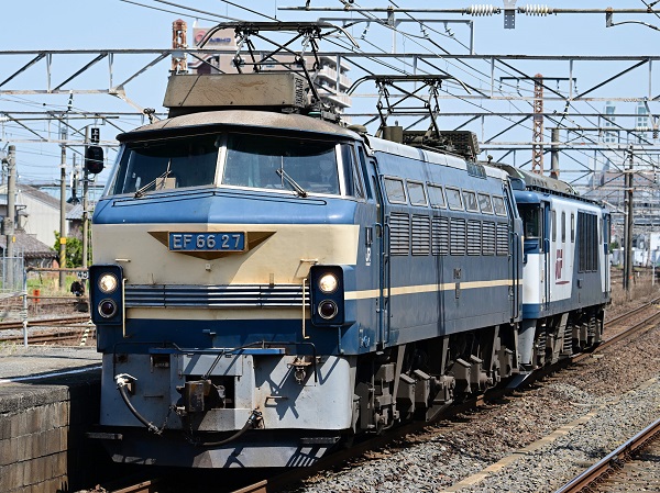 EF66 27を撮るラストチャンス⁉ JR貨物が吹田機関区で機関車の展示