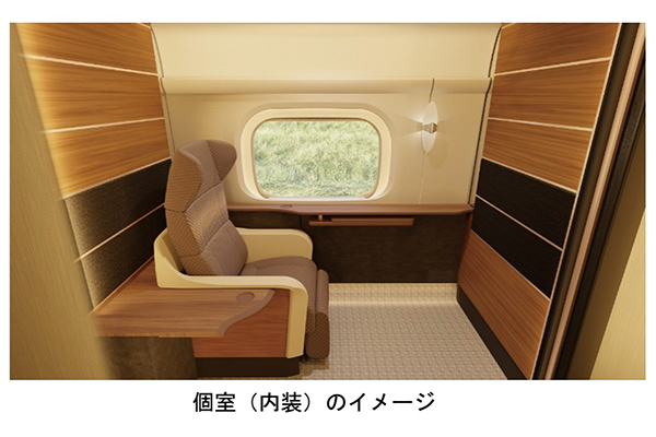 東海道新幹線では100系以来の復活！N700Sに「個室」2026年度中に導入！