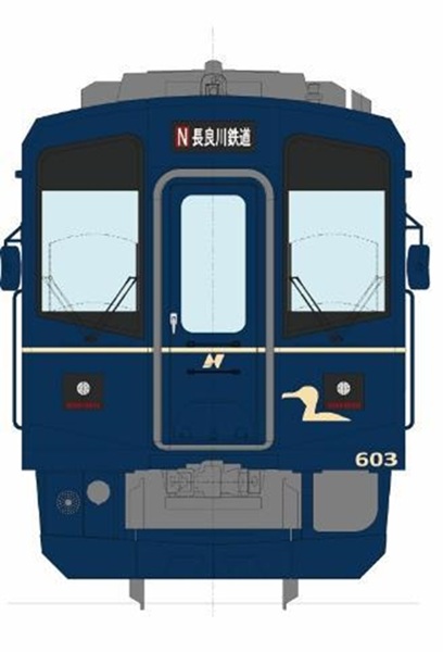 【長良川鉄道】新型車両に3両目が導入!新車両は長良川の夕闇をイメージしたウカイブルーの「清流号」