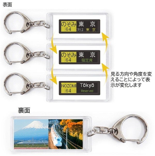 いつもの行先から、珍しいあの表示も。N700系・N700S行先表示器キーホルダーを新発売！