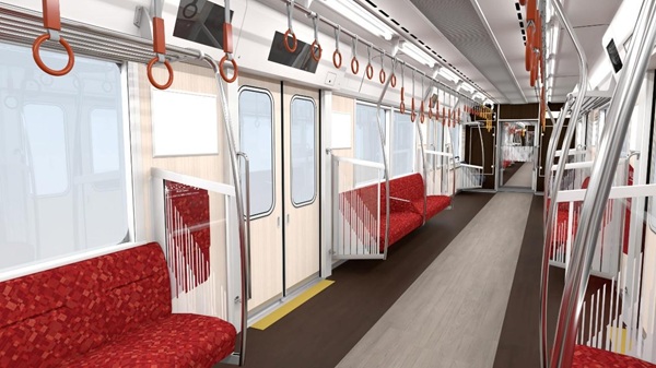 【阪神電車】開放感あふれる新車が2027年春登場!新型急行用車両3000系のインテリアデザイン決定!