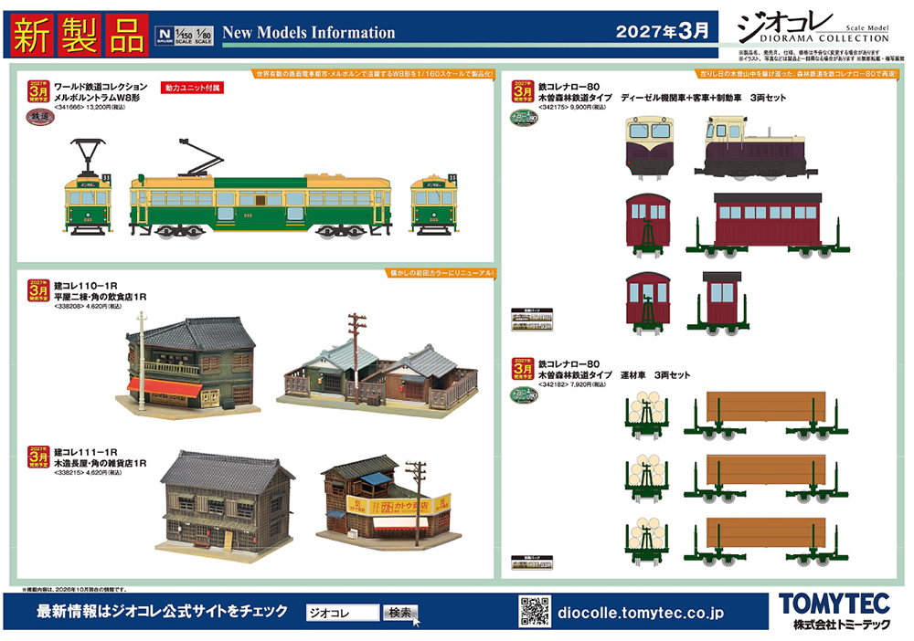 ワールド鉄道コレクションからメルボルントラムW8形が新登場!ジオコレシリーズ 予定品発表!